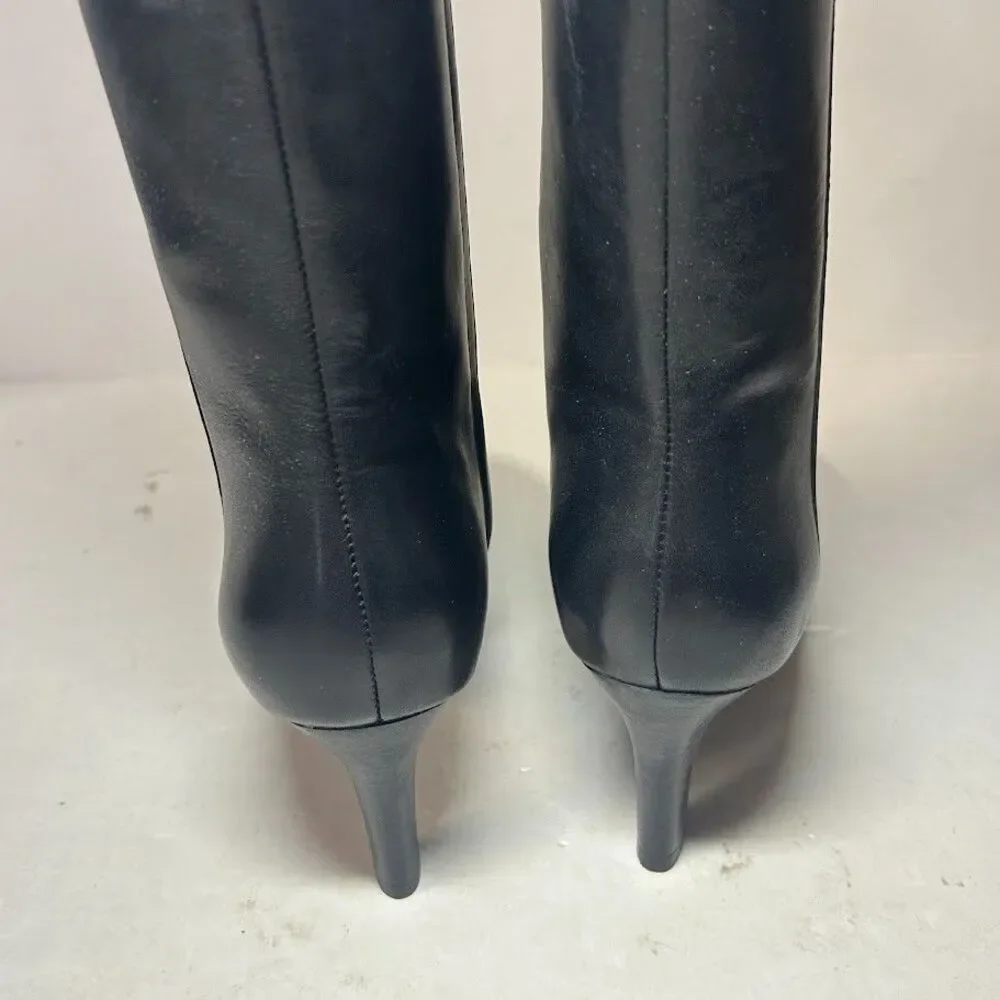Ralph Lauren Womens 6 B Black Caelynn High Heel Boots DISPLAY OJ1